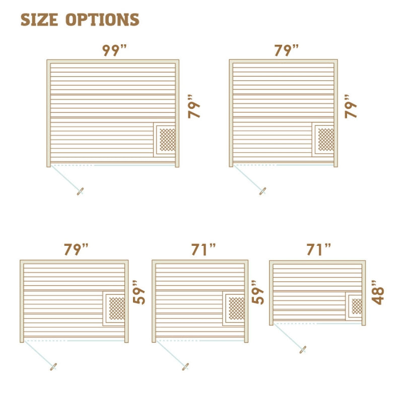 Auroom Libera Glass DIY Sauna Cabin Kit