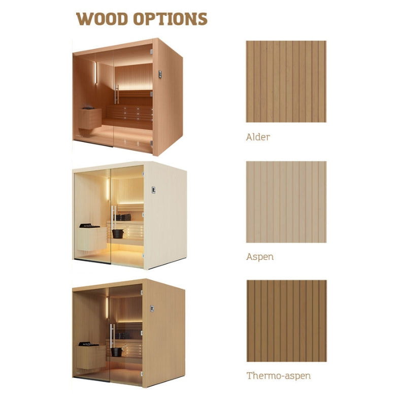 Auroom Libera Glass DIY Sauna Cabin Kit