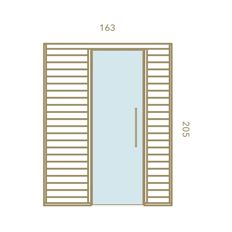 Auroom Baia Indoor Sauna - Glass