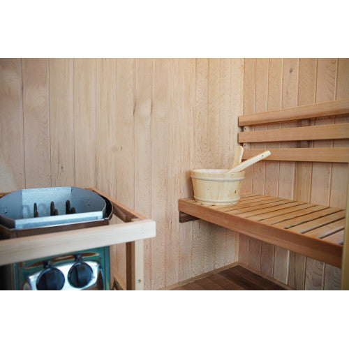 Sunray Aston 1-2 Person Traditional Sauna with 4.5kW Harvia Heater-Sunray-Nordica Sauna