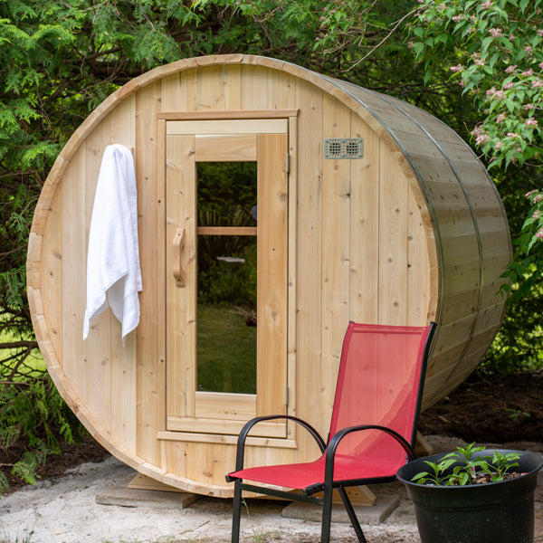 
Dundalk CT Harmony 4-Person Barrel Sauna