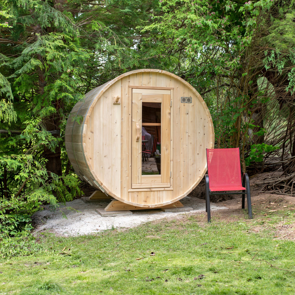 
Dundalk CT Harmony 4-Person Barrel Sauna
