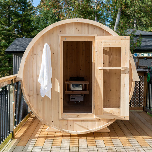 
Dundalk CT Harmony 4-Person Barrel Sauna