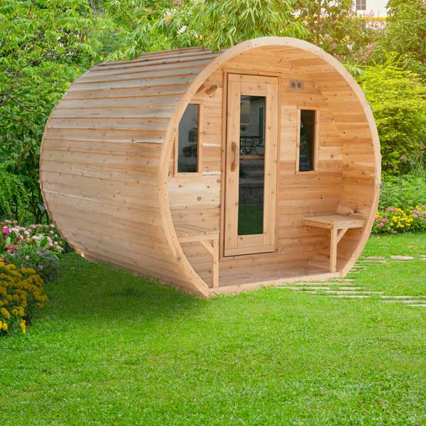 
Dundalk CT Elation 4-Person Barrel Sauna