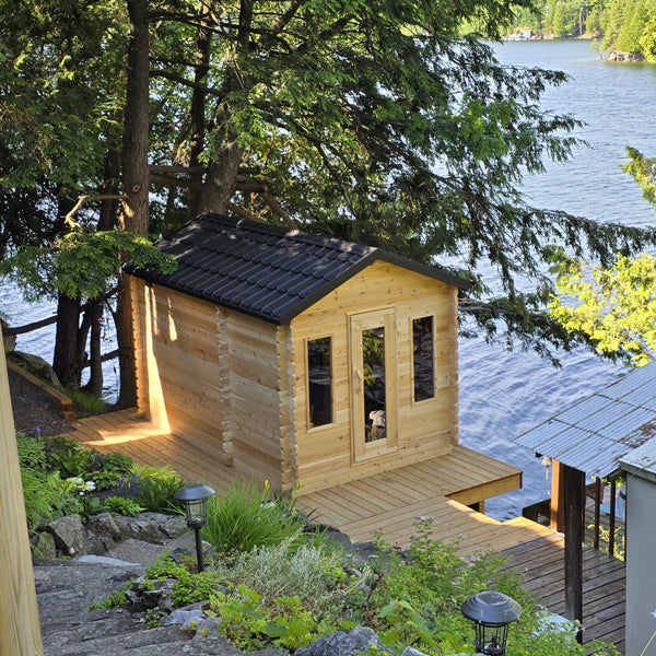 
Dundalk CT Georgian 6 Person Electric Cabin Sauna with Changeroom