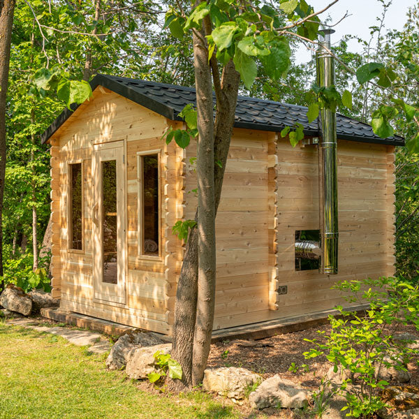 Dundalk CT Georgian Cabin Sauna with Changeroom | CTC88CW-Sauna-Dundalk Leisurecraft-Nordica Sauna