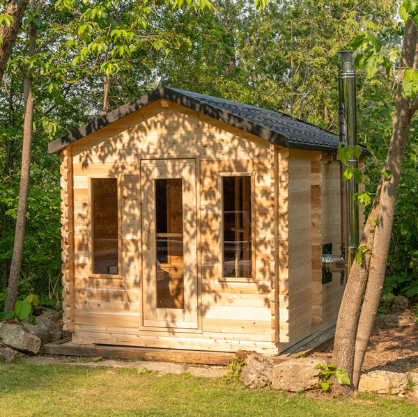 Dundalk CT Georgian Cabin Sauna with Changeroom | CTC88CW-Sauna-Dundalk Leisurecraft-Nordica Sauna