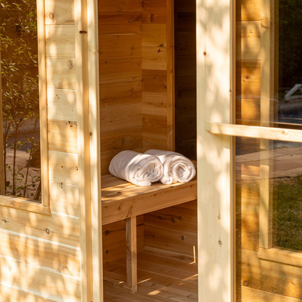 Dundalk CT Georgian Cabin Sauna with Changeroom | CTC88CW-Sauna-Dundalk Leisurecraft-Nordica Sauna