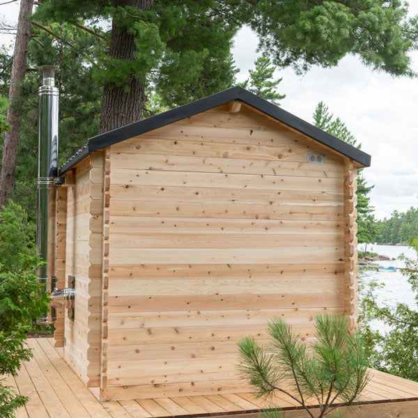 Dundalk CT Georgian Cabin 6 Person Sauna with Porch-Sauna-Dundalk Leisurecraft-Nordica Sauna