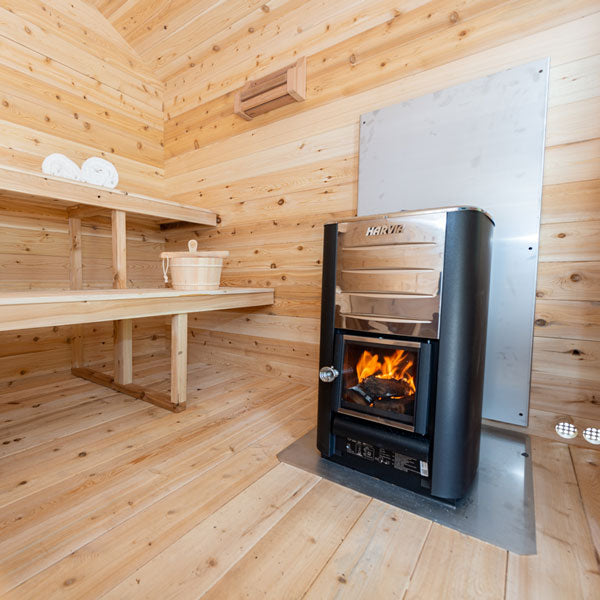 Dundalk CT Georgian Cabin 6 Person Sauna with Porch-Sauna-Dundalk Leisurecraft-Nordica Sauna