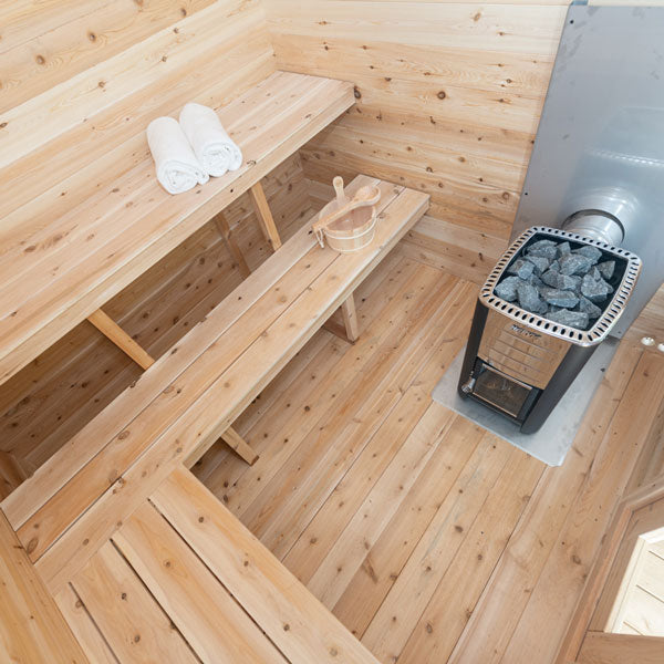 Dundalk CT Georgian Cabin 6 Person Sauna with Porch-Sauna-Dundalk Leisurecraft-Nordica Sauna