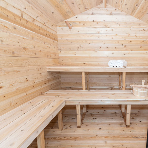 Dundalk CT Georgian Cabin 6 Person Sauna with Porch-Sauna-Dundalk Leisurecraft-Nordica Sauna