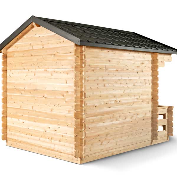 Dundalk CT Georgian Cabin 6 Person Sauna with Porch-Sauna-Dundalk Leisurecraft-Nordica Sauna