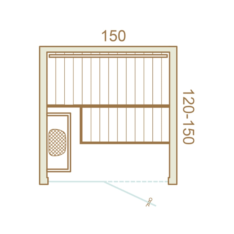 Auroom Cala Traditional Sauna - Glass