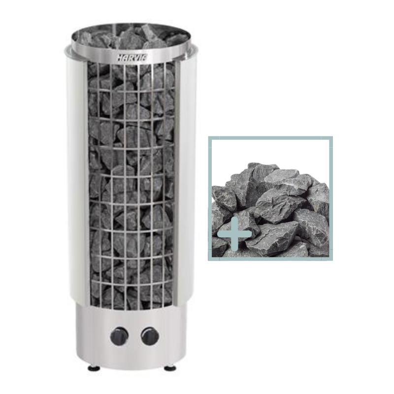 Harvia Cilindro PC80 Sauna Heater Package
