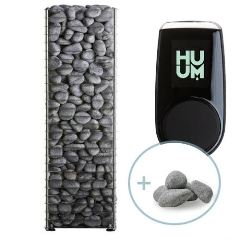 HUUM CLIFF Series 10.5kW Sauna Heater Package-Sauna Heater-HUUM-UKU Local with Black Case-Nordica Sauna