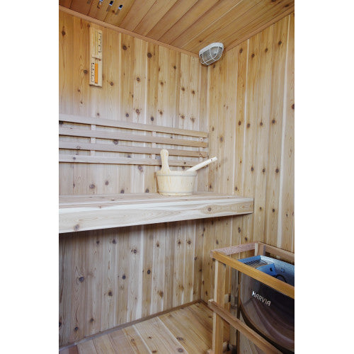 Sunray Hampton 3-Person Indoor Traditional Sauna with 4.5kW Harvia Heater-Sunray-Nordica Sauna