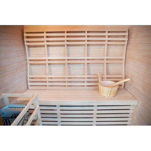 Sunray Waverly 3-Person Outdoor Traditional Sauna with Windows-Sauna-Sunray-Nordica Sauna