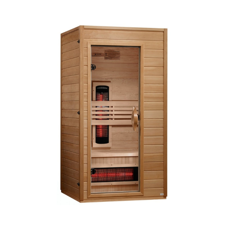 Golden Designs Dynamic Martin 1-2 Person Full Spectrum Near Zero EMF FAR Infrared Sauna | DYN-6006-03 FS