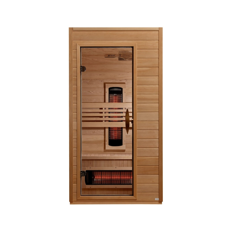 Golden Designs Dynamic Martin 1-2 Person Full Spectrum Near Zero EMF FAR Infrared Sauna | DYN-6006-03 FS