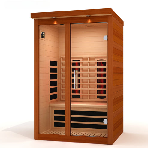 Golden Designs Dynamic Llumeneres 2-Person Full Spectrum Near Zero EMF Infrared Sauna