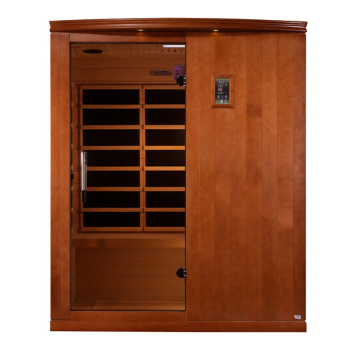
Golden Designs Madrid Elite 3-Person Ultra Low EMF FAR Infrared Sauna | DYN-6310-04 Elite
