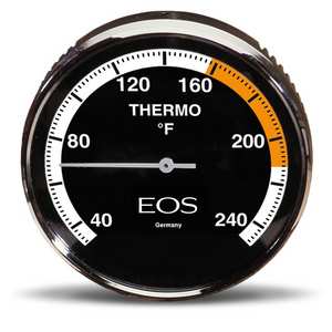 
EOS Round Sauna Farenheight Thermometer
