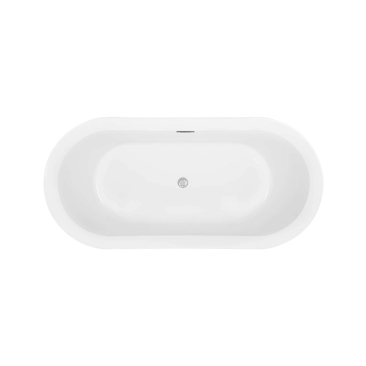 Empava 59 in. Freestanding Soaking Bathtub | EMPV-59FT1505-Feestanding bathtub-Empava-Nordica Sauna