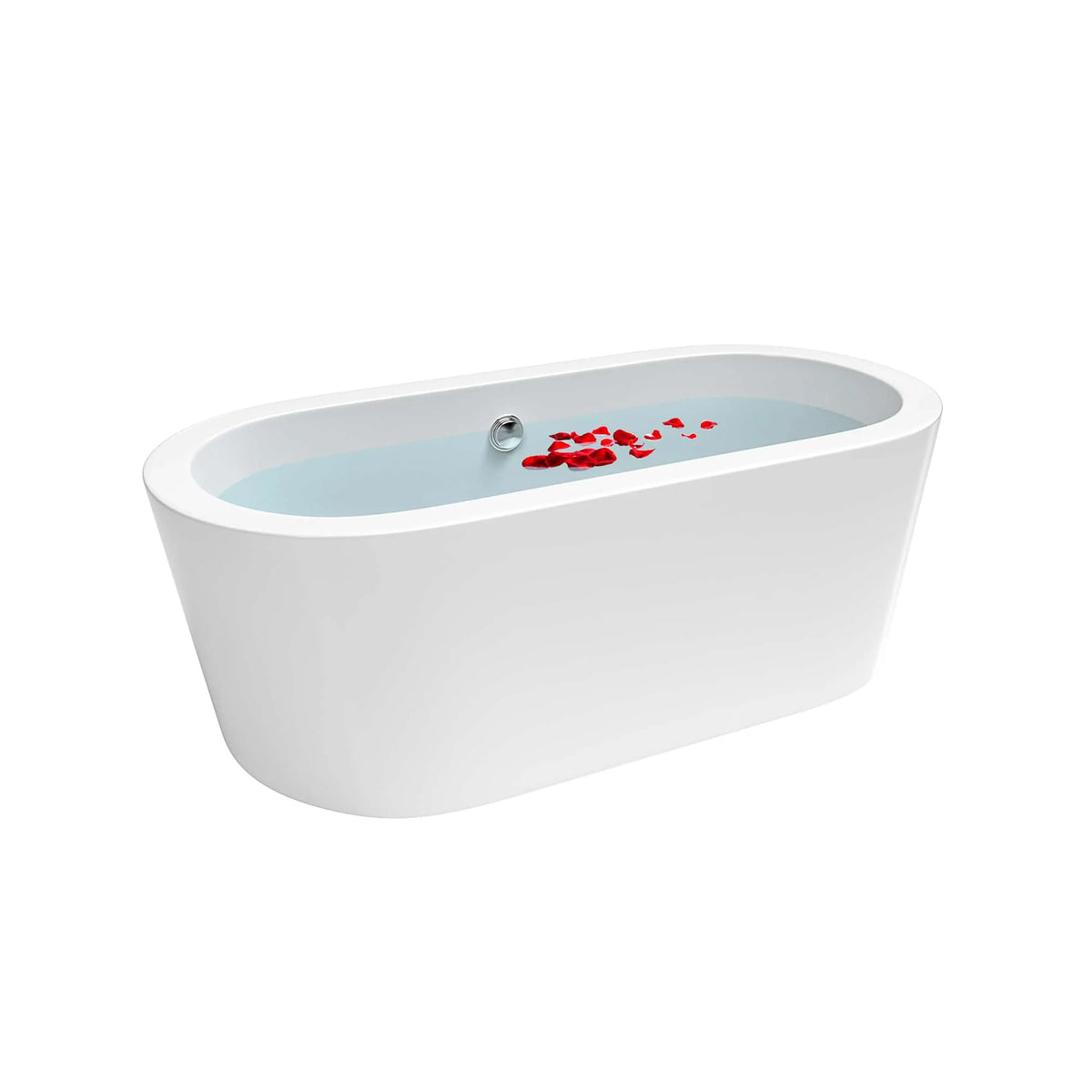 Empava 59 in. Freestanding Soaking Bathtub | EMPV-59FT1505-Feestanding bathtub-Empava-Nordica Sauna