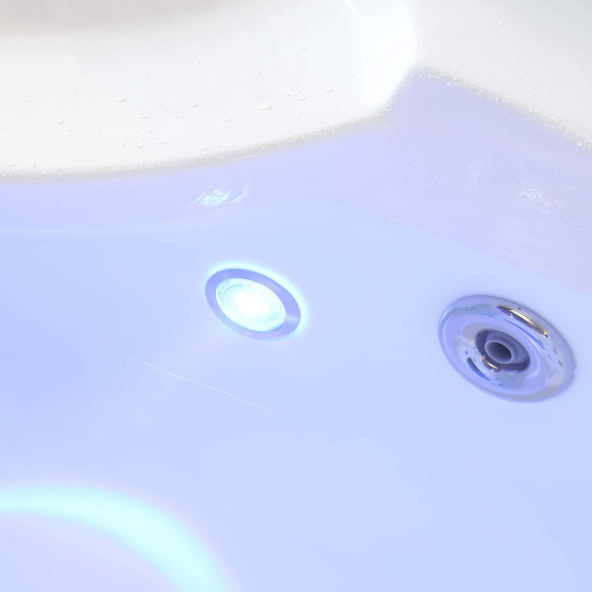Empava 59 in. Whirlpool LED Corner Bathtub | EMPV-59JT319LED-massage bathtub-Empava-Nordica Sauna