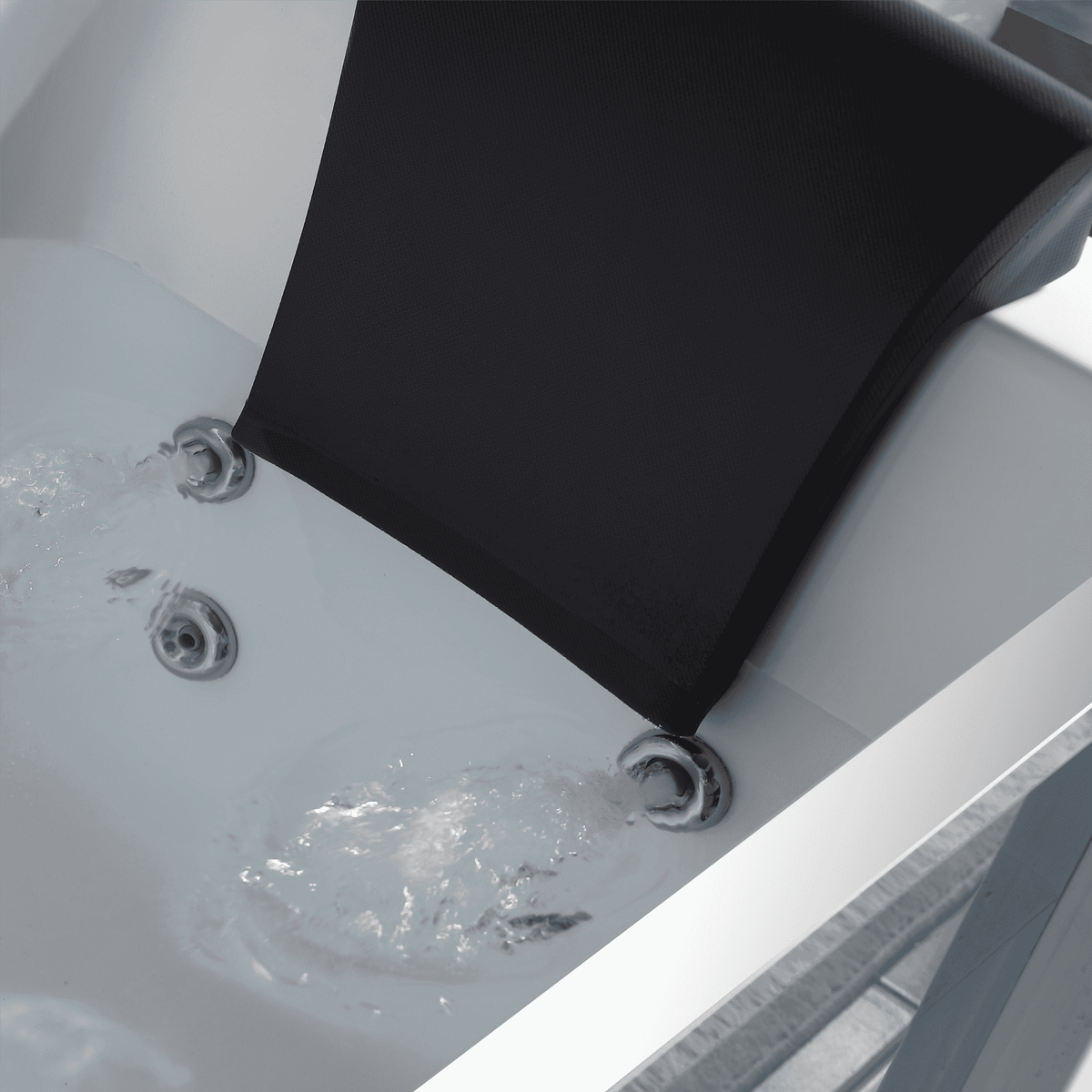 Empava 59 in. Whirlpool Rectangular Bathtub | EMPV-59JT408LED-massage bathtub-Empava-Nordica Sauna