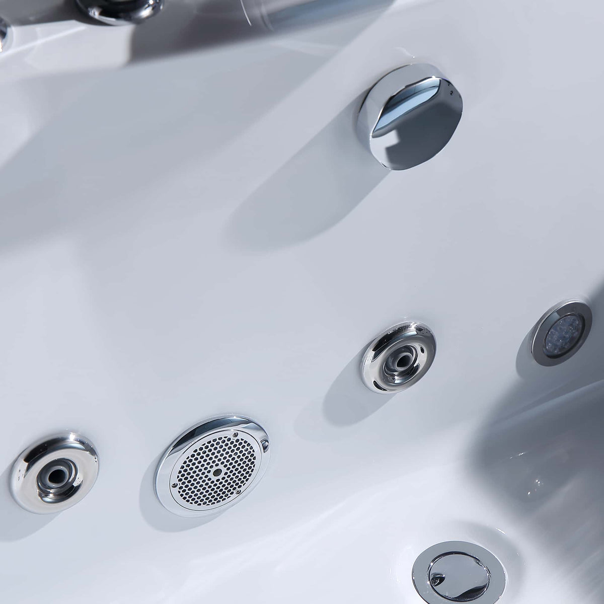 Empava 59 in. Whirlpool Rectangular Bathtub | EMPV-59JT408LED-massage bathtub-Empava-Nordica Sauna