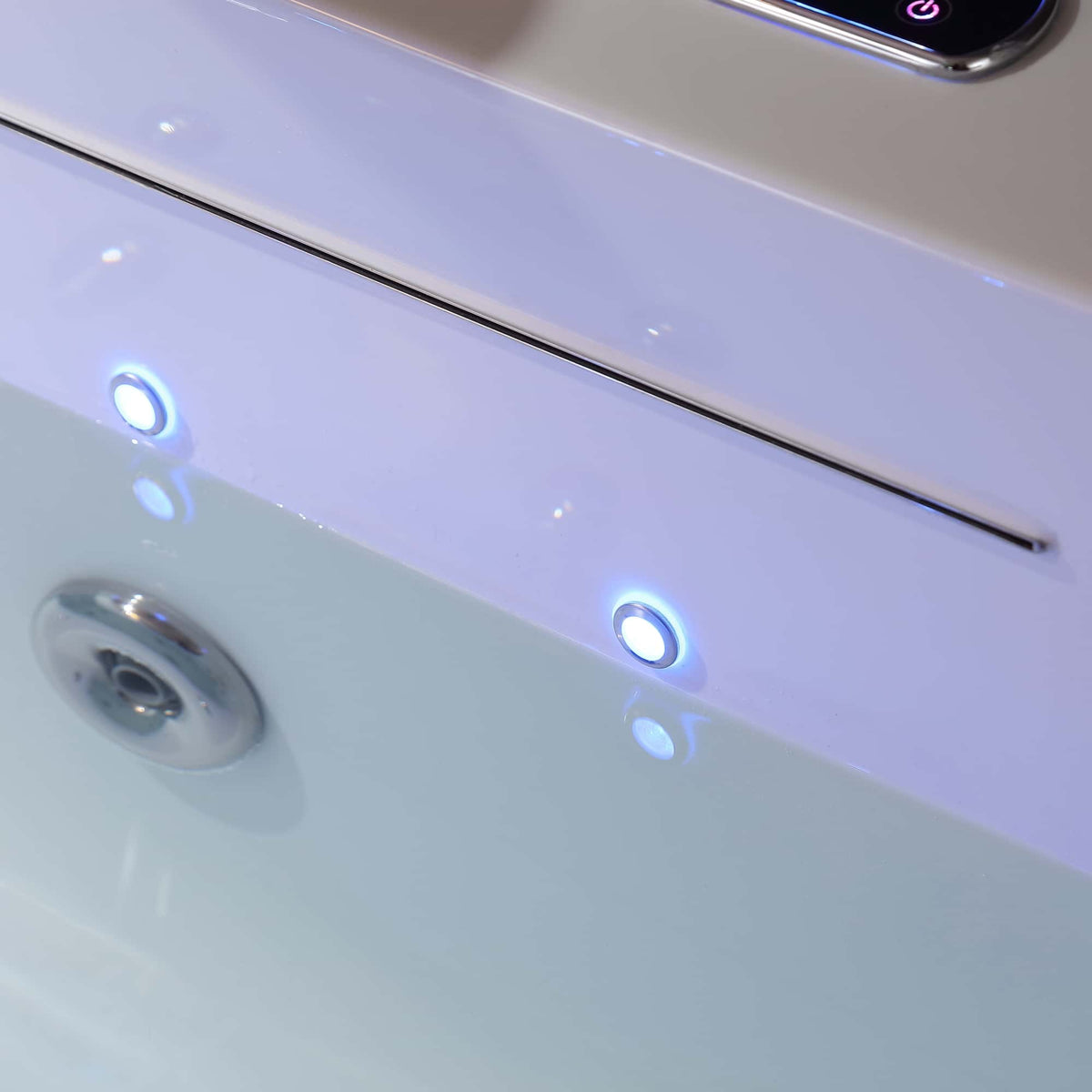 Empava 67 in. Whirlpool Rectangular Bathtub | EMPV-67JT351LED-massage bathtub-Empava-Nordica Sauna