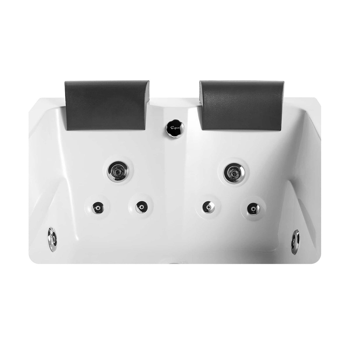 Empava 71 in. Acrylic Alcove Whirlpool Bathtub | EMPV-71JT667B-massage bathtub-Empava-Nordica Sauna