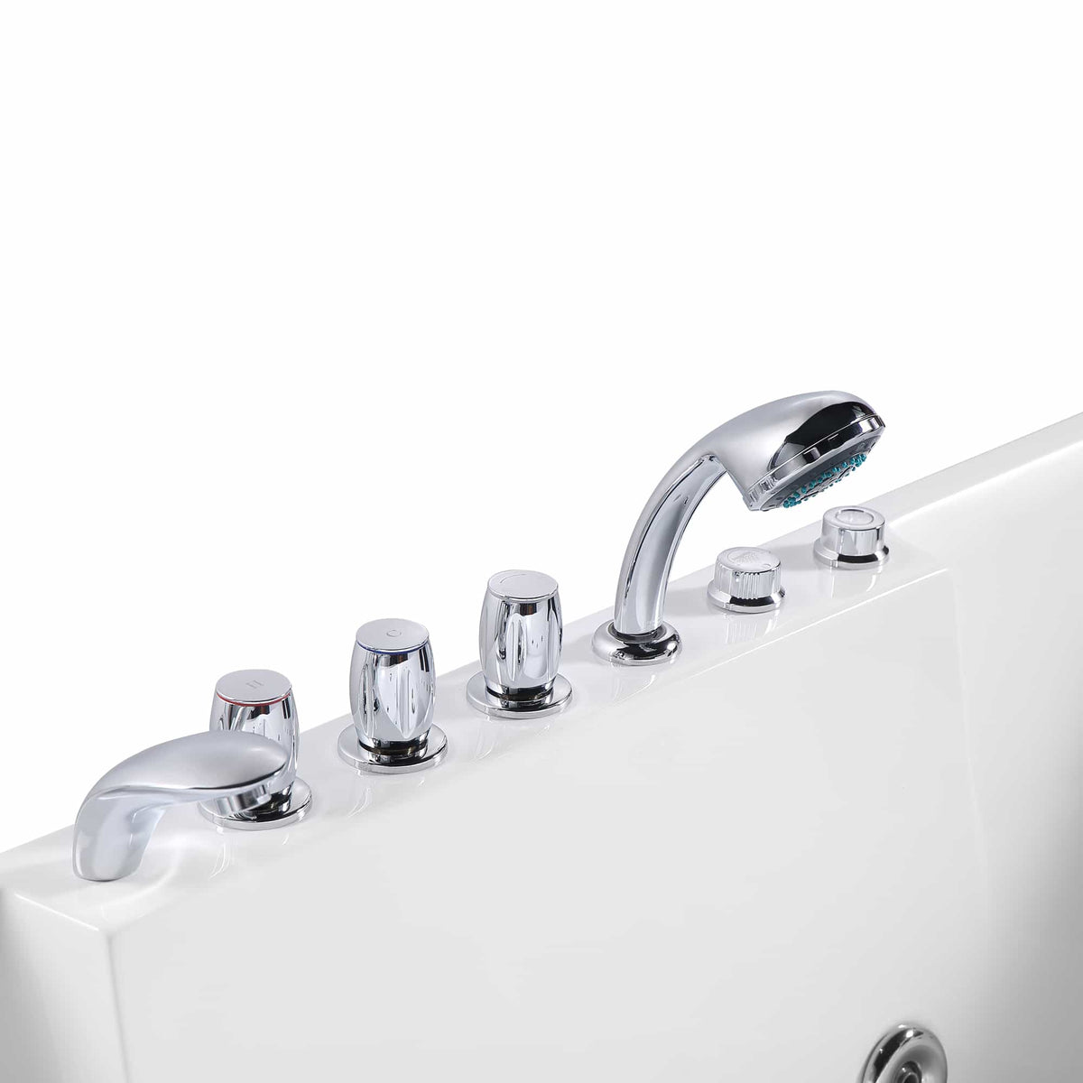 Empava 72 in. Whirlpool Rectangular Bathtub | EMPV-72JT367LED-massage bathtub-Empava-Nordica Sauna