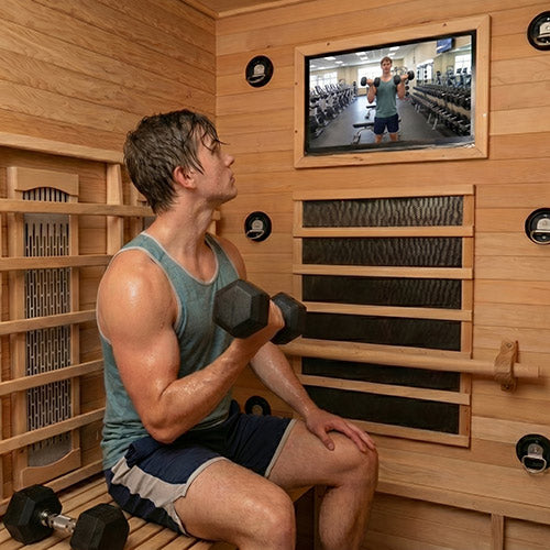 FitSauna Exercise 3-Person Infrared Sauna