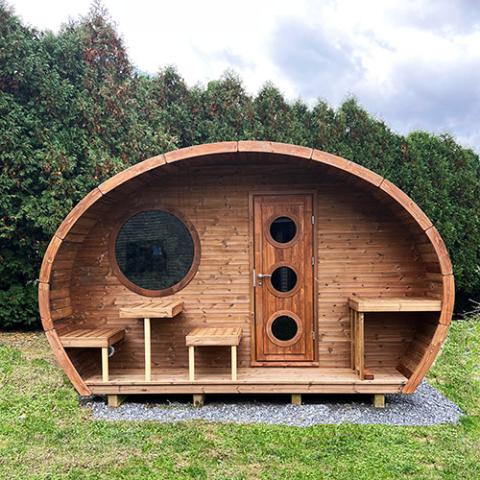 SaunaLife Model G11 Garden-Series Outdoor Home Sauna Kit -2 Room Sauna-Sauna-SaunaLife-Nordica Sauna
