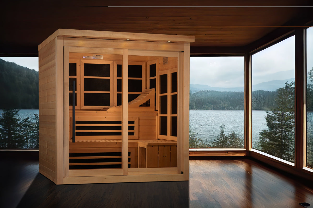 Golden Designs 6-Person Near Zero EMF FAR Infrared Sauna | GDI-6996-02-Sauna-Golden Designs-Nordica Sauna