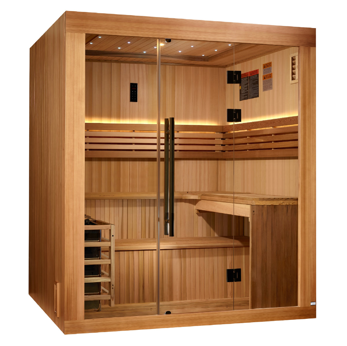 Golden Designs Osla 2025 Edition 6-Person Traditional Steam Sauna | GDI-7689-02