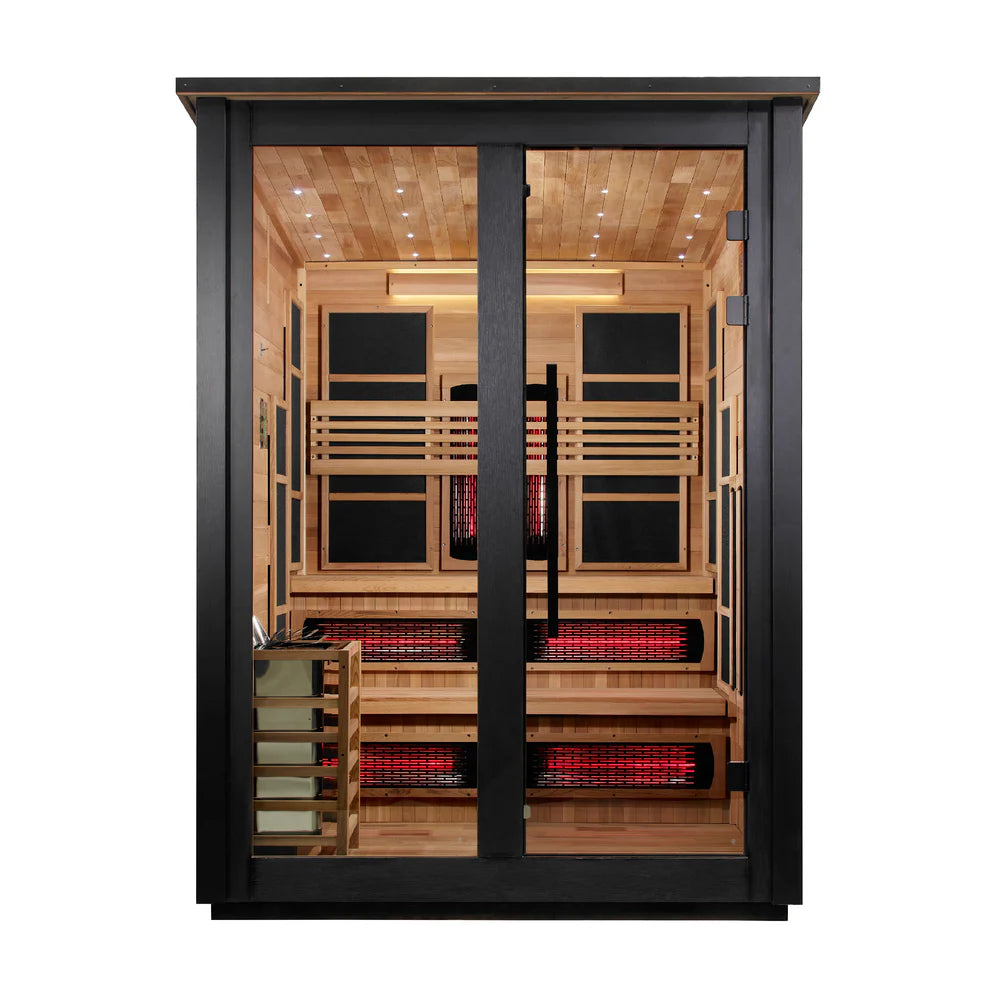 
Golden Designs Kaskinen 6-Person Full Spectrum  Hybrid Outdoor Sauna in 2 Tone | GDI-8526-03