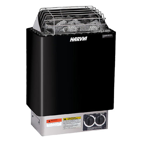 Harvia KIP80B 8kW Electric Sauna Heater with Built-In Controls Package