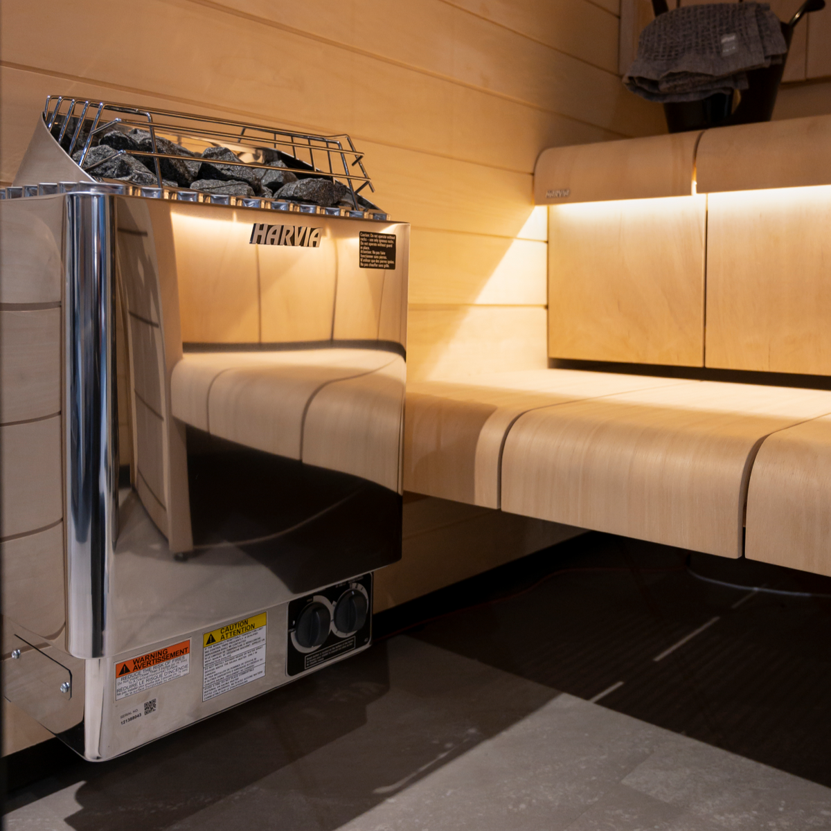 Harvia KIP60B 6kW Electric Sauna Heater with Built-In Controls-Sauna Heater-Harvia-