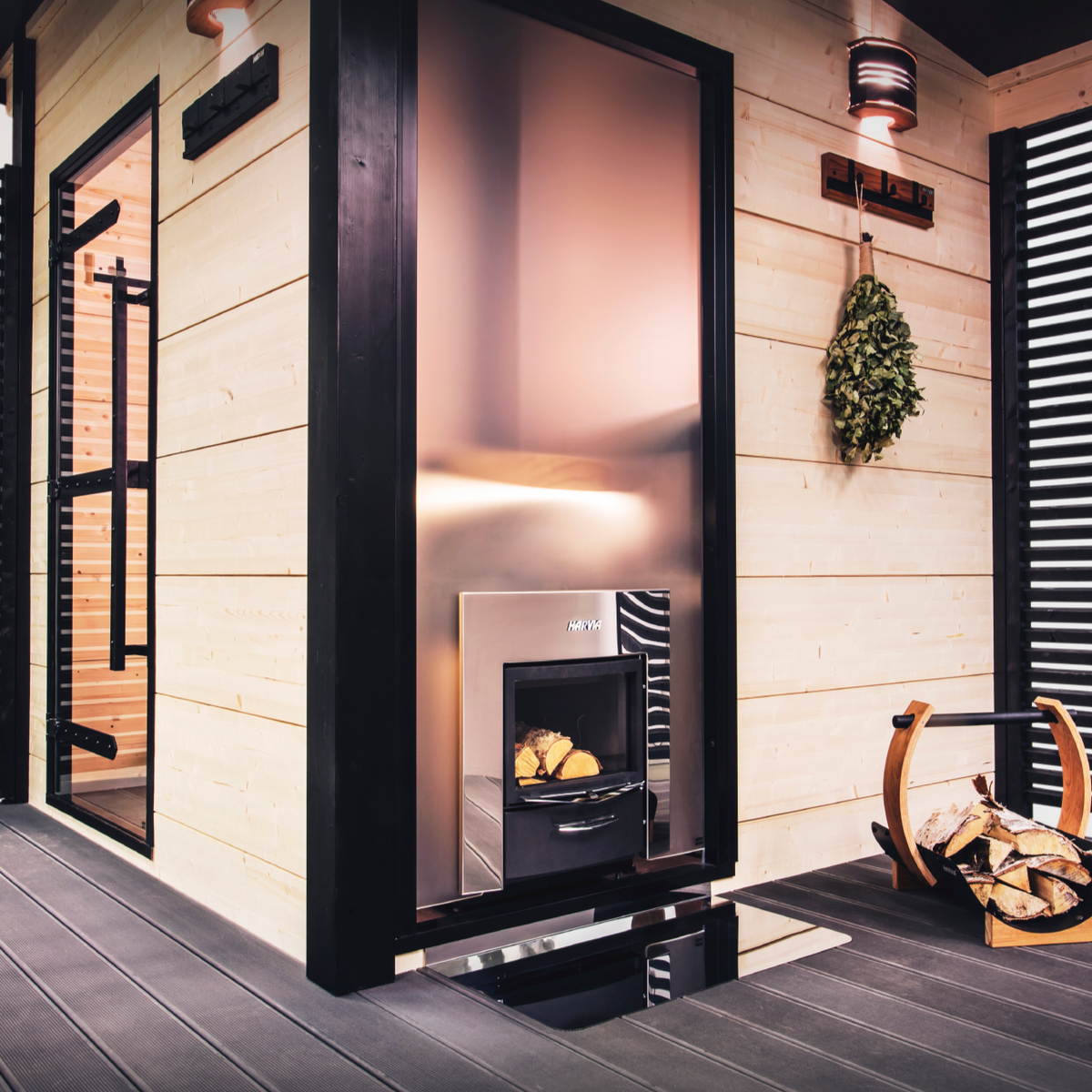 Harvia Legend 240 Duo 21kW Wood Burning Sauna Stove Package-Sauna Heater-Harvia-Stainless Steel-