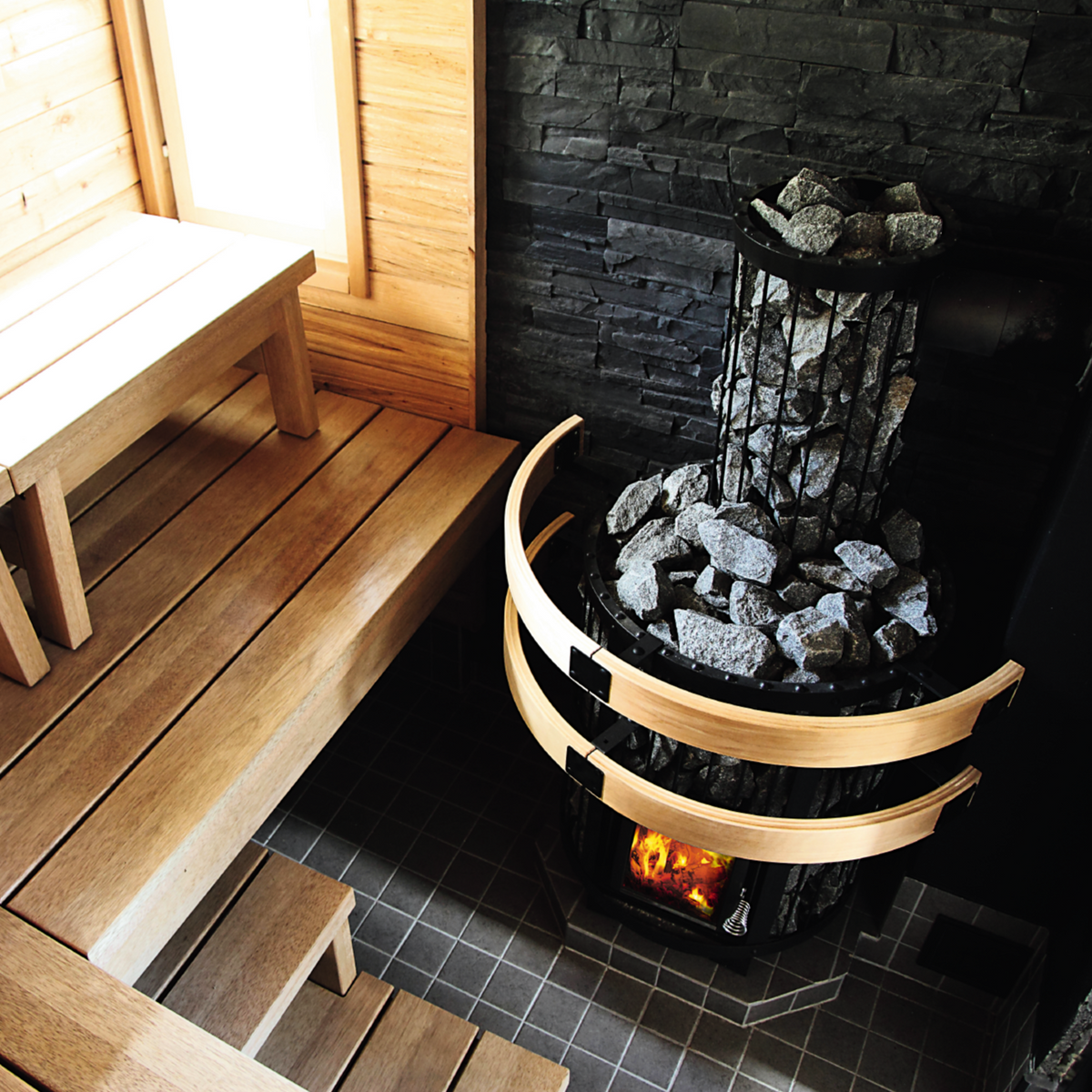 Harvia Legend 150 16kW Sauna Stove Package with Chimney-Sauna Heater-Harvia-Black-