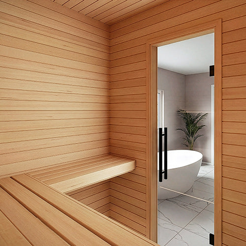 
Hemlock Sauna Wood VG T&G V2E Wall Cladding 1/2x4" | WOOD735