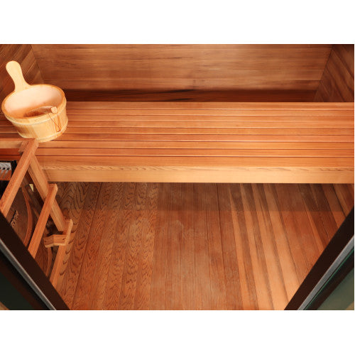 
Sunray Cayman 4-Person Traditional Outdoor Sauna with 6kW Harvia Heater
