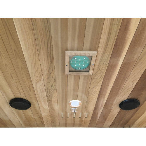 Sunray Roslyn 4-Person Cedar Sauna with Carbon Heaters and Side Bench Seating-Sauna-Sunray-Nordica Sauna