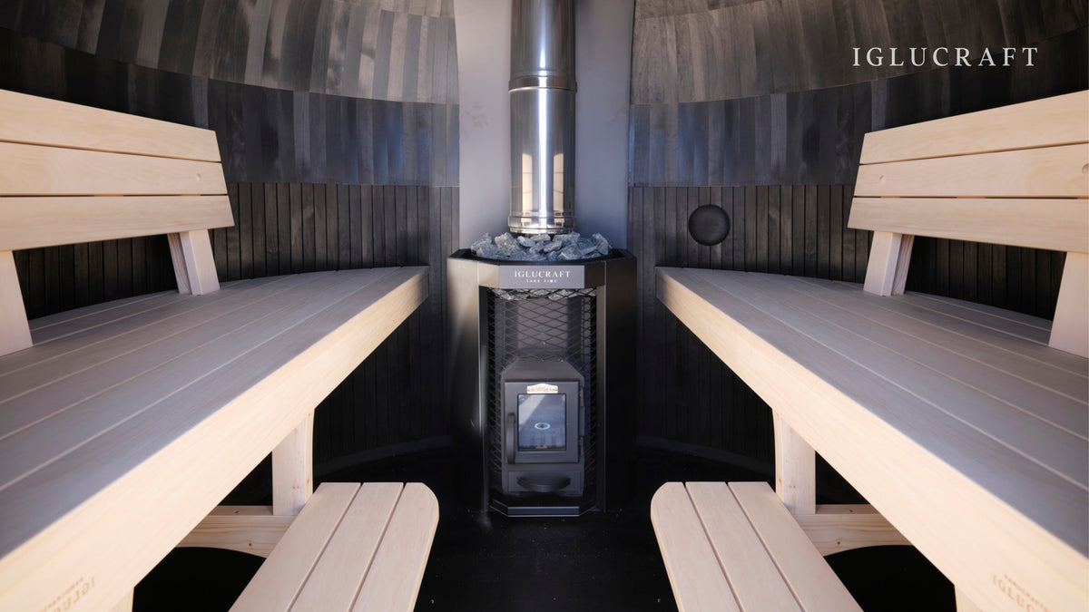 Iglucraft Double Iglusauna 4-6 Person Fully Assembled Outdoor Sauna