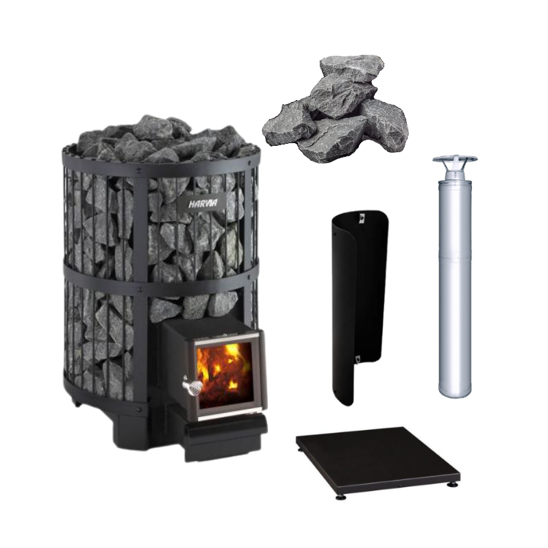 Harvia Legend 240 SL 21kW Sauna Stove Package-Sauna Heater-Harvia-Stainless Steel-