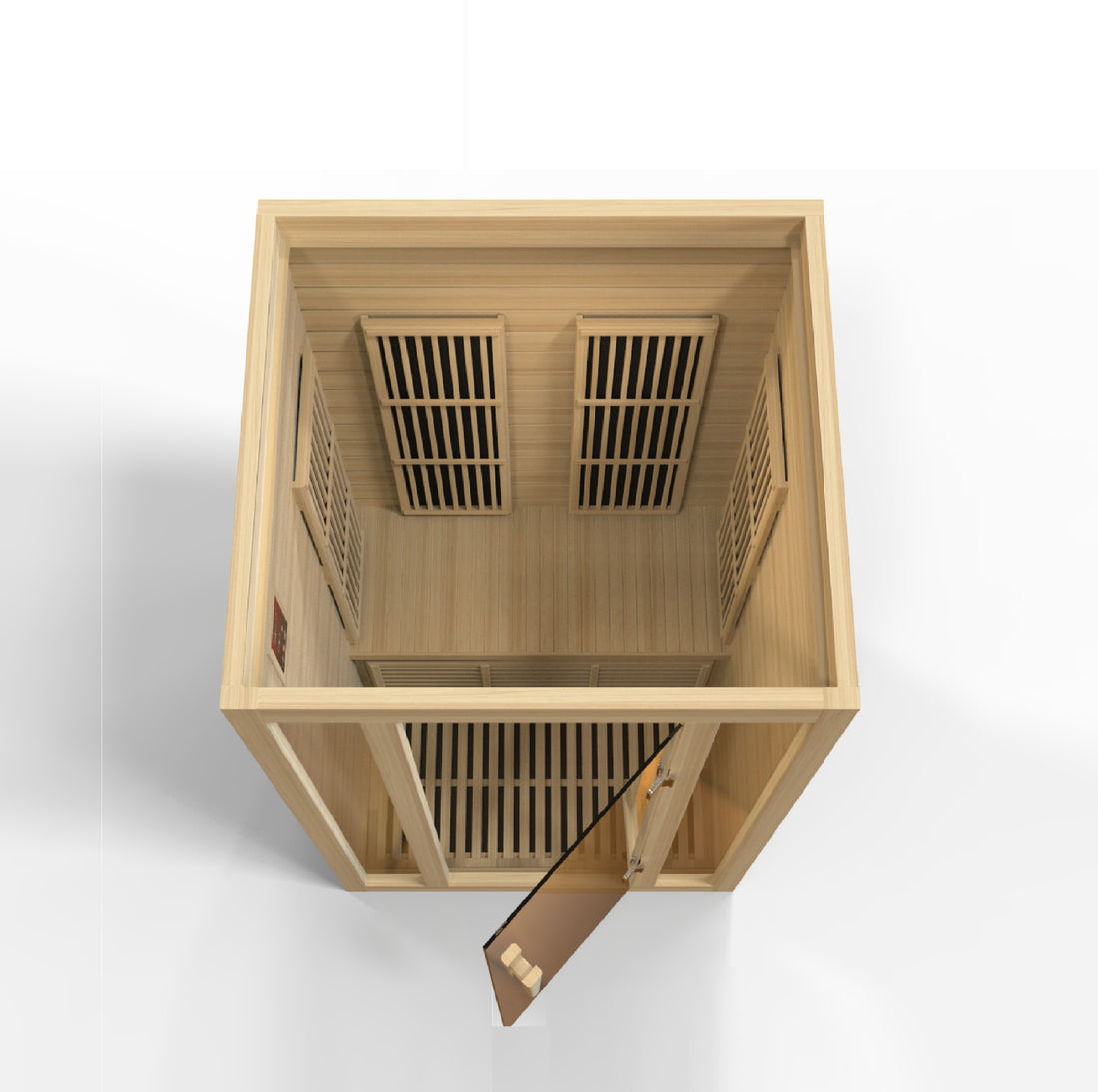 Golden Designs Maxxus Seattle 2-Person Low EMF FAR Infrared Carbon Sauna with Canadian Hemlock | MX-J206-01